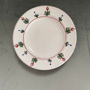 Vintage Hand painted ceramic plate signed by artist